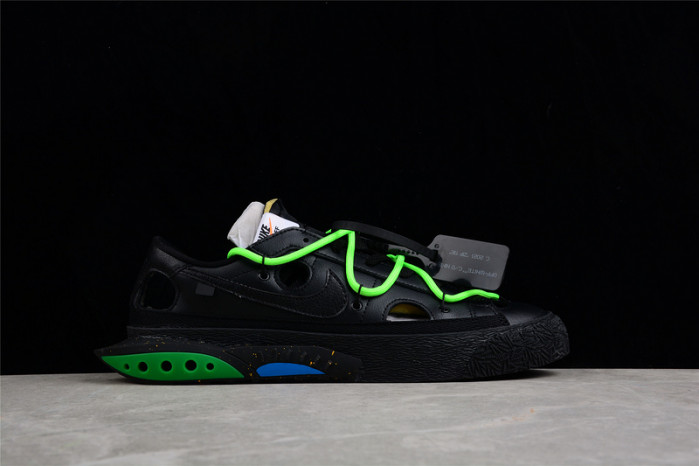 OF x Nike Blazer Low Black Green DH7863-100