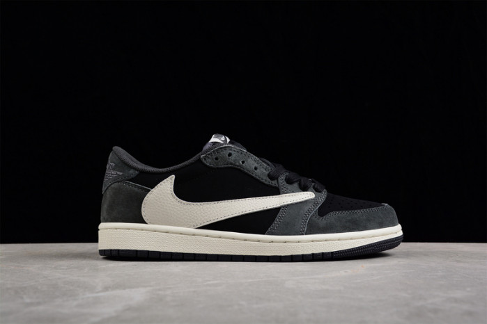 travis scott x air jordan 1 low "black phanT0m" dm7866-001