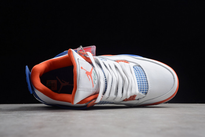 Air Jordan 4 Retro OG White Blue Orange 308497-171