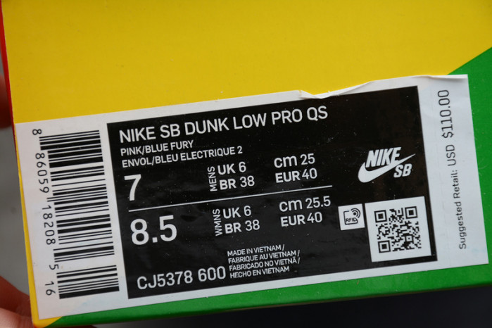 Grateful Dead Nike SB Dunk Low Pink Bear CJ5378 600